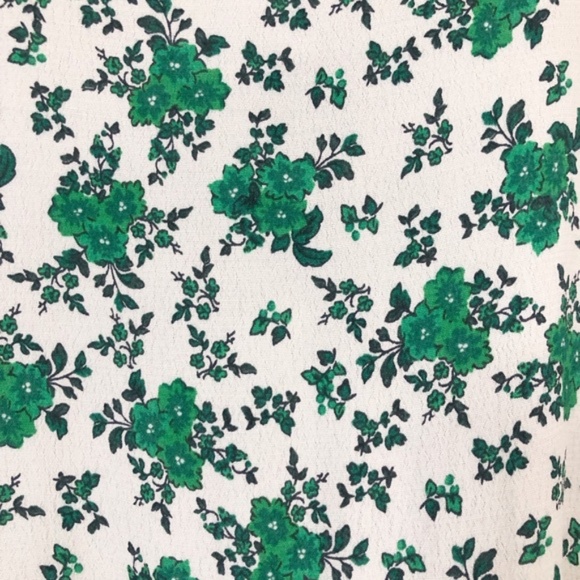 Zara | Cottagecore Green White Floral Tiered Maxi Dress XS - Picture 12 of 16